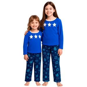 Pijama azul para niña