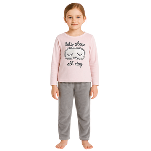 Pijama rosa para niña