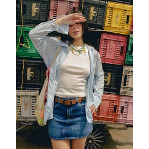 Falda Corta En Denim