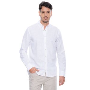 Camisa Manga Larga En Lino