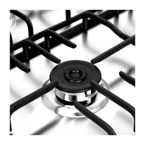 Estufa Empotrar Challenger 59cm 4 Puestos Gas Natural Negro - Potencia 12000 BTU - Procesador de Gas Natural - 4 Puestos