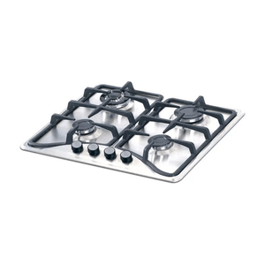 Estufa Empotrar Challenger 58.5cm 4 Puestos Gas Natural Negro - Potencia 12000 BTU