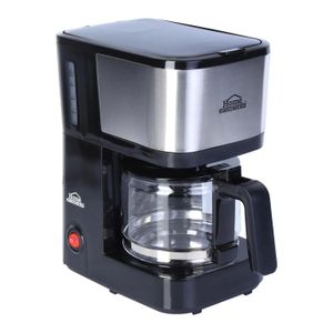 Cafetera 6 Tazas Home Elements Jarra De Vidrio HECM9420SS Negra