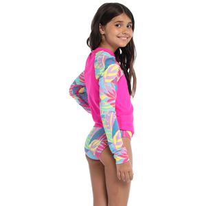 Camiseta Manga Larga Sunshine Paradise Palm Junior Femenina
