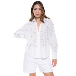 Camisa Manga Larga En Ojalillo