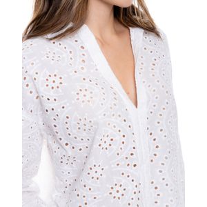 Camisa Manga Larga En Ojalillo