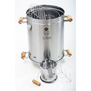 BARRIL ASADOR Y AHUMADOR GRANDE 30-35 LB