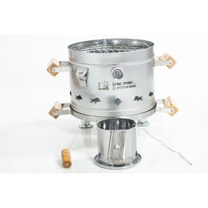 BARRIL ASADOR Y AHUMADOR MINI 8-10 LB