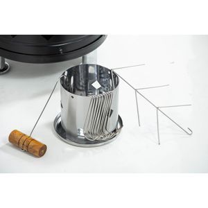 BARRIL ASADOR Y AHUMADOR MEDIANO 20 LB HIERRO
