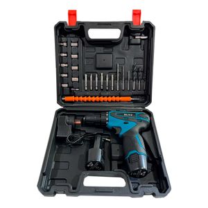 Set Taladro inalámbrico de 24V con función percutor HE-056
