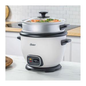 Olla Arrocera OSTER con vaporera 10 Tazas 700w Blanco