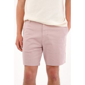 Bermuda tipo chino con ajuste de botón rosada para hombre