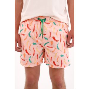 Pantaloneta con estampado de chiles para hombre