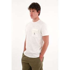 Camiseta con bolsillo de tapa crudo para hombre