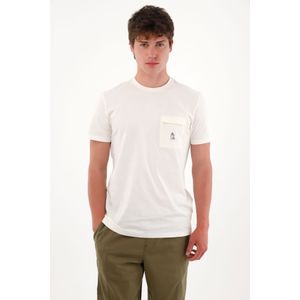 Camiseta con bolsillo de tapa crudo para hombre