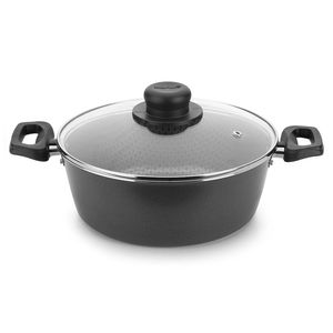 Olla Con Tapa Basic 24 Cm Gris