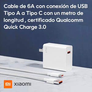 Xiaomi Kit Cargador Rápido 67W + Cable USB-C  100 Original