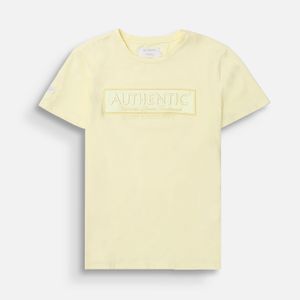 Camiseta Premium Manga Corta Color Banana Palido Para Mujer