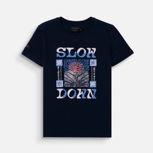 Camiseta Premium Manga Corta Color Azul Oscuro Para Mujer