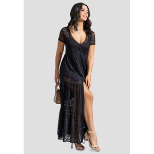 Vestido Largo Mujer Negro Mp 110419