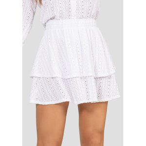 Falda Corta Mujer Blanco Mp 110536
