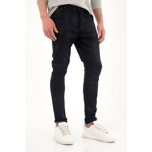 Jean Super Skinny de tiro medio con efecto cuero para hombre