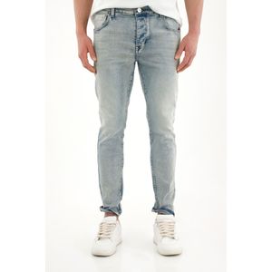 Jean Skinny de tiro medio tono claro para hombre