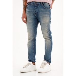 Jean Skinny tiro medio azul para hombre