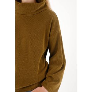 Buzo en corduroy amplio verde para mujer
