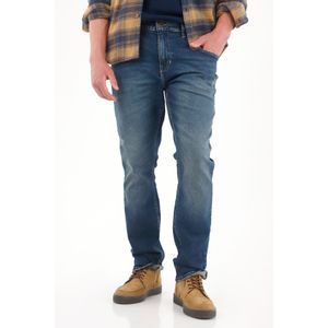 Jean Nudy tiro medio con desgastes para hombre
