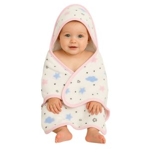 Cobija con gorro para bebé