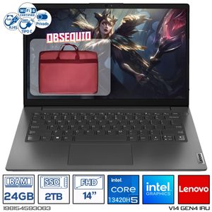 Computador Portatil V14 Gen4 IRU Lenovo i5-13450H Ram 24GB - 2TB 14 FHD