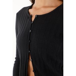Camiseta manga larga negra para mujer