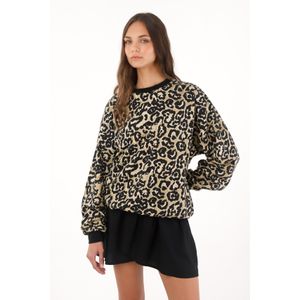 Buzo estampado animal print multicolor para mujer