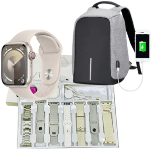Combo Bolso Antirrobo Gris + Combo V11 Clasic Gris + Audifonos