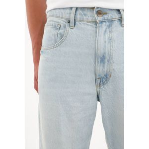 Jean Loose fit tiro medio azul claro para hombre