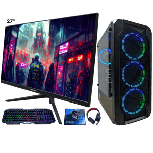 Computador Compumax Monitor 27" Compumax 165HZ FHD Procesador AMD RYZEN 7 5700G Memoria 16GB Disco Duro SSD 512GB  Sistema Operativo Linux