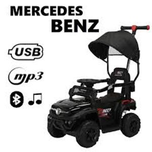 CARRO PASEADOR ELECTRICO MERCEDES SIN CONTROL REMOTO. PARA NIÑOS DE 1 A 4 AÑOS