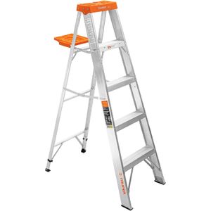 Escalera de tijera tipo ll, 7 escalones con bandeja Truper EST-27