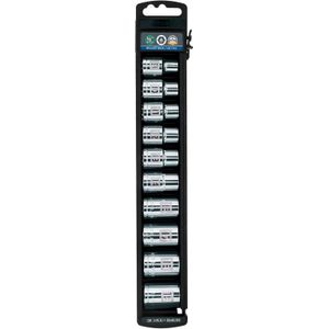 Juego de 10 dados cuadro 1/2" mm Truper