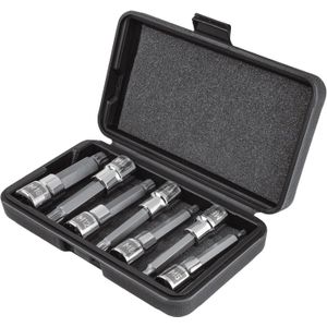 Juego de 7 Dados Cuadro 1/2" Punta Larga Bristol en Estuche Truper