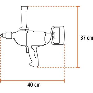 Taladro tipo espada 1/2" 1150 W industrial Truper