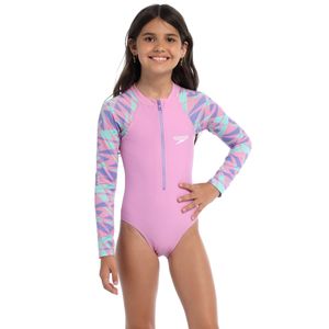 Vestido De Baño Manga Larga Fractal Boom Junior Femenino
