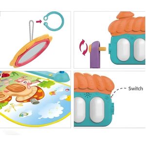 Gimnasio Piano Manta Con Sonajeros Para Bebes HE0639