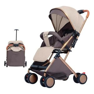 Coche Paseador Para Bebe Tipo Maleta + Toldillo PD-6609-1 Beige