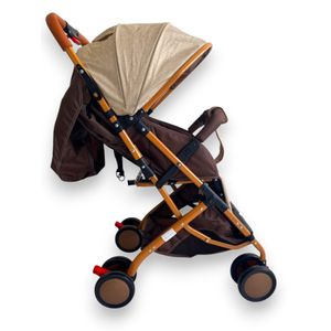 Coche Paseador Para Bebe Tipo Maleta + Toldillo PD-6609-1 Beige