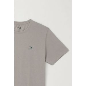 Camiseta básica manga corta gris para hombre