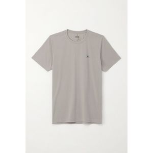 Camiseta básica manga corta gris para hombre