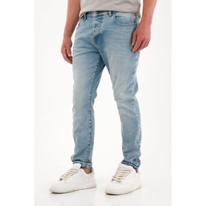 Jean Skinny con desgastes azul medio para hombre