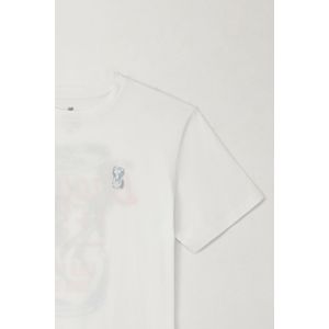Camiseta básica manga corta blanca para hombre